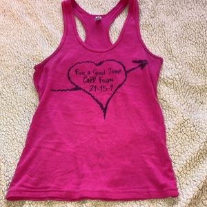 Pink y2k tank top